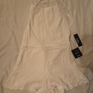 Lulu's White Halter Dress